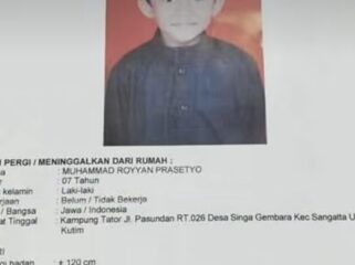 Royyan, 7 tahun, korban penculikan di Sangatta, Kutai Timur, Kaltim, ditemukan tewas. Foto: ist