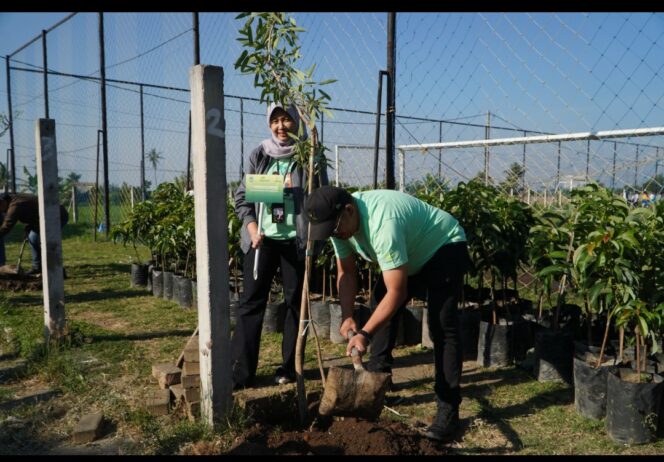 
					PT Pegadaian Kanwil XII Surabaya melakukan gerakan lenghijauan menanam 240 pohon alpukat alogator dan bunga tabebuya di desa Ngijo, Karangploso. Kabuapten Malang, Minggu, 7 Juni 2026. Foto: ist