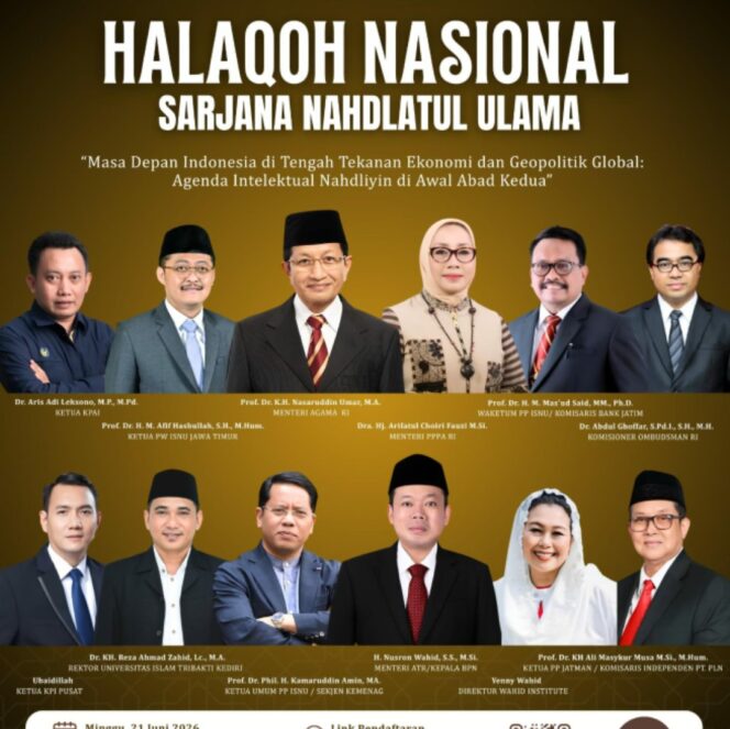 
					Halakoh Nasional NU diselenggarakan di Kediri, Minggu, 20 Juni 2026. Foto: Ist/ panitia halakoh NU.