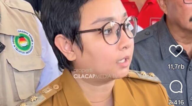 Pk Bupati Cilacap, Dra. Hj. Aulia Fatma Supri, S.H., M.Ag., Penjabat Bupati Cilacap. Foto: instagram@cilacapmediaTV