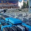 Foto: Istimewa
Barang bukti berupa koper dan gulungan latex seberat 3,37 ton bunga ganja