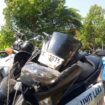 tiga unit motor yang terlibat kecelakaan saat diamankan petugas