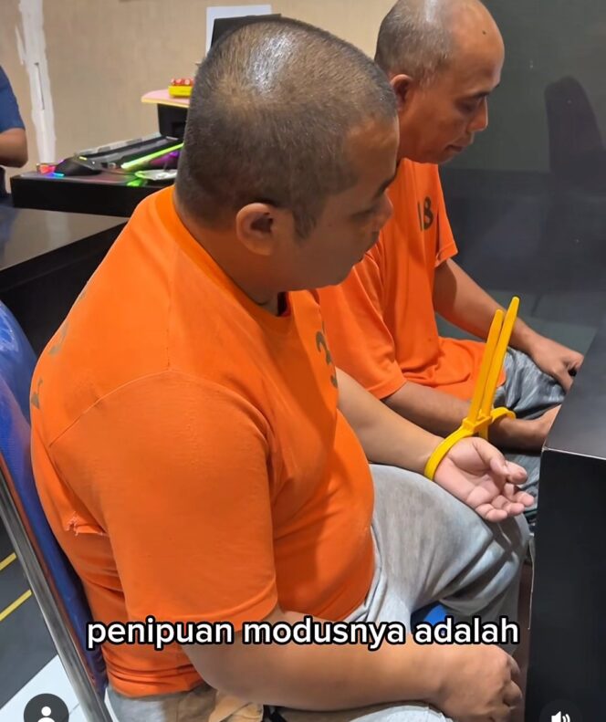 
					Polisi memberkas kasus dugaan penipuan penggandaan uang 'duit belan' (uang kembalian). Foto: ist