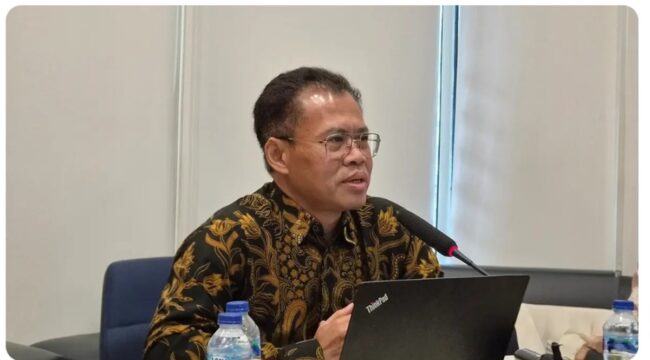 Penyuluh Pajak Ahli Madya DJP, Eddy Triono, menyampaikan media briefing di Kantor Pusat DJP, Jakarta, Selasa 30 Juni 2026.Foto: ist