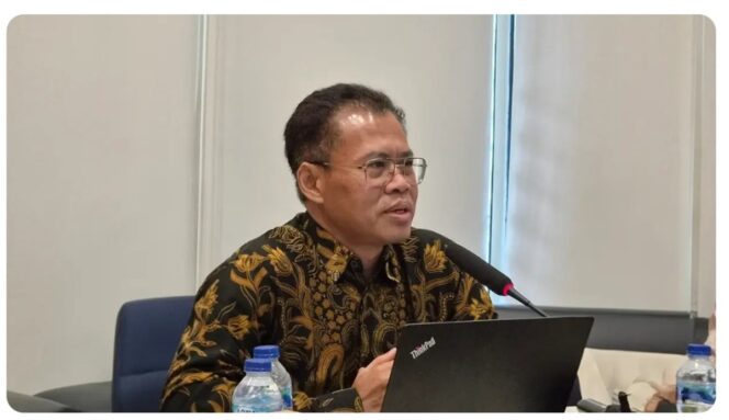 
					Penyuluh Pajak Ahli Madya DJP, Eddy Triono, menyampaikan media briefing di Kantor Pusat DJP, Jakarta, Selasa 30 Juni 2026.Foto: ist