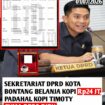 Warga mempertanyakan anggaran Rp24/ tahun untuk beli kopi konsumsi anggota DPRD Bontang, Kaltim. Foto: instagram@mood.bpn