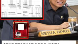 Warga mempertanyakan anggaran Rp24/ tahun untuk beli kopi konsumsi anggota DPRD Bontang, Kaltim. Foto: instagram@mood.bpn