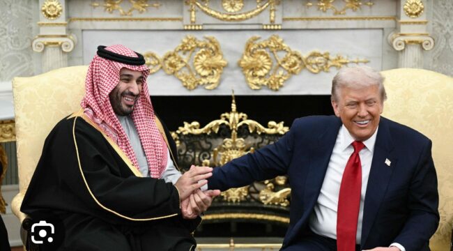 Pangeran Mohammad bin Salman san Presiden Amerika Serikat, Donald Trump. Foto: ist