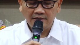 Brigjen Pol. Robertus Yohanes De Deo, Direktur Penindakan Kortas Tipikor Polri, Senin 6 Juli 2026, beri penjelasan dalam konferensi pers di Mabes Polri, terkait kasus listrik padam total di Sumatera, 22-23 Mei 2026. Foto: ist