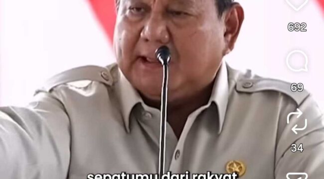 Presiden Prabowo resmikan 5 bendungan di Lombok dan NTB, Jumat 10 Juli 2026. Pidato keras di hadapan TNI, POLRI, birokrat bahwa koruptor itu bajingan.