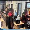 Tim BPK Kaltim melakukan penggeledahan dokumen di Dinas Pendidikan kabupaten Kutai Kartanegara. Foto: instagram@sorot_kaltim