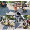 Dinas PUPR Pemkab Jombang melakukam perbaikan sejumlah infrastruktur ke area Muktamar ke 35 di Tambakberas, Jombang. Foto: diskominfo jombang