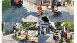 Dinas PUPR Pemkab Jombang melakukam perbaikan sejumlah infrastruktur ke area Muktamar ke 35 di Tambakberas, Jombang. Foto: diskominfo jombang