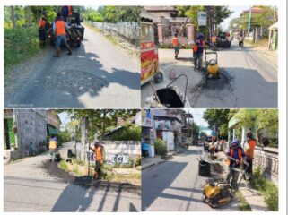 Dinas PUPR Pemkab Jombang melakukam perbaikan sejumlah infrastruktur ke area Muktamar ke 35 di Tambakberas, Jombang. Foto: diskominfo jombang