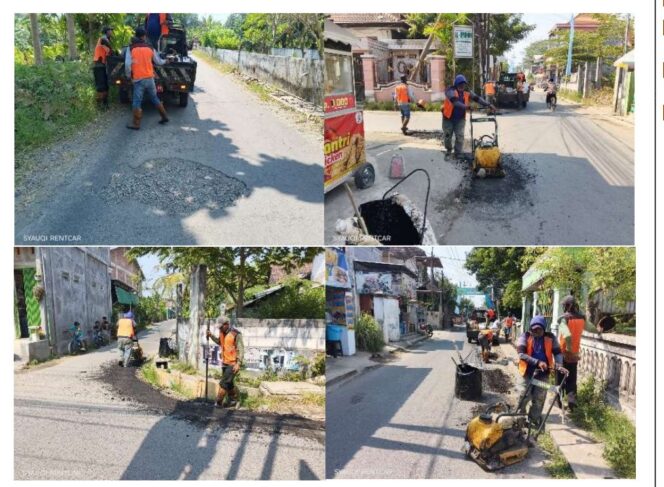 
					Dinas PUPR Pemkab Jombang melakukam perbaikan sejumlah infrastruktur ke area Muktamar ke 35 di Tambakberas, Jombang. Foto: diskominfo jombang