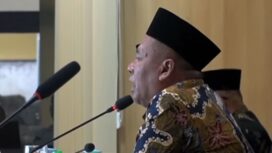 Salmanudin Yazid, wakil bupati Jombang, lakukan zoom meeting dengan OJK sebagai langkah awal penilaian untuk award percepatan akses keuangan daerah, Rabu, 29 Juli 2026. Foto: jombangkab.go.id