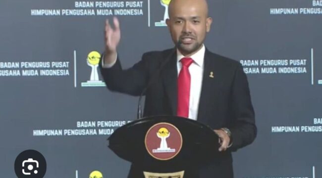 Akbar Himawan Buchari, mantan Ketum HIPMI, yang saat ini terseret kasus gratifikasi Rp3,5 miliar, proyek DJKA di Sumut. Foto: antara