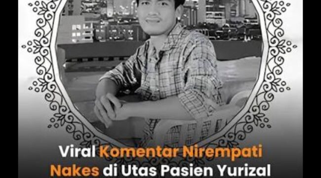 Ucapan duka cita terhadap Yurizal, 48, meninggal dunia seyelaj 8.jam menunggu tidak mendapat rawat. Foto: instgram@akurat.co