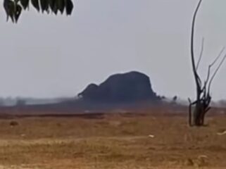 Beginilah kondisi semburan lumpur pekat yang sudah terjadi sejak 1978 hingga saat ini yerus terjadi Oro-Oro Kesongo, Desa Tempuran, Kecamatan Kunduran, Blora Jawa Tengah. Foto: ist