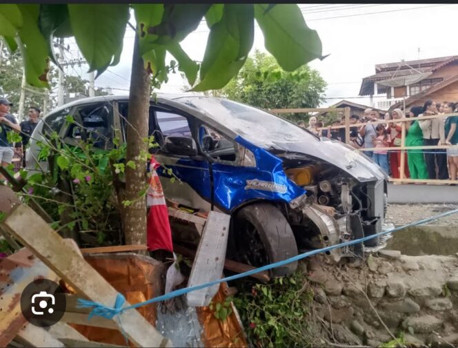 
					Muhammad Rizal, 27 tahun, warga Kotamobagu, peserta kategori mobil kelas terbuka yang mengalami hilang kendali pada acara drag race, Minggu 9 Agustus 2026. Foto: ist