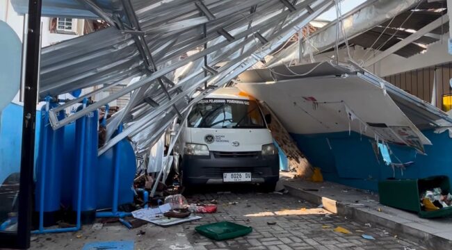 Lima orang alami lukaluka akibat ledakan saat pengisian instalagi elpiji, Kamis, 13 Agustus 2026. Foto: ist