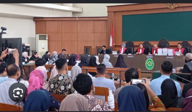 
					Sidang perdana, kasus penganiayaan, penelantara Daycare Aresha, Yogya, Selasa, 18 Agustus 2026. Foto: ist