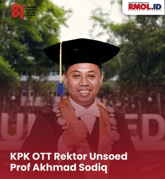 
					KPK lakukan operasi tangkap tangan (OTT) di kampus Universitas Panglima Soedirman, Jumat, 21 Agustus 2026. Foto: Rmol