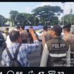 Arus massa terus mengalir ke jalan Gatot Soebroto, Jakarta, di area Senayan, Rabu 26 Agustus 2026. Foto: Indonesia_menyala