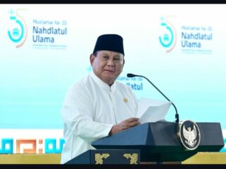 Presiden Prabowo Subianto membuka Muktamar Ke 35 NU, di Ponpes Tambakberas, Jombang, Kamis sore, 27 Agustua 2026. Foto: setneg

