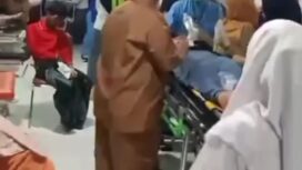 Empat rumah sakit di Sidoarjo sibuk berat menangani kasus keracunan massal 120 santri Ponpes Manba'ul Hikam, Tanggulangin, Sidoarjo, Selasa 1 September 2026. Fito: ist
