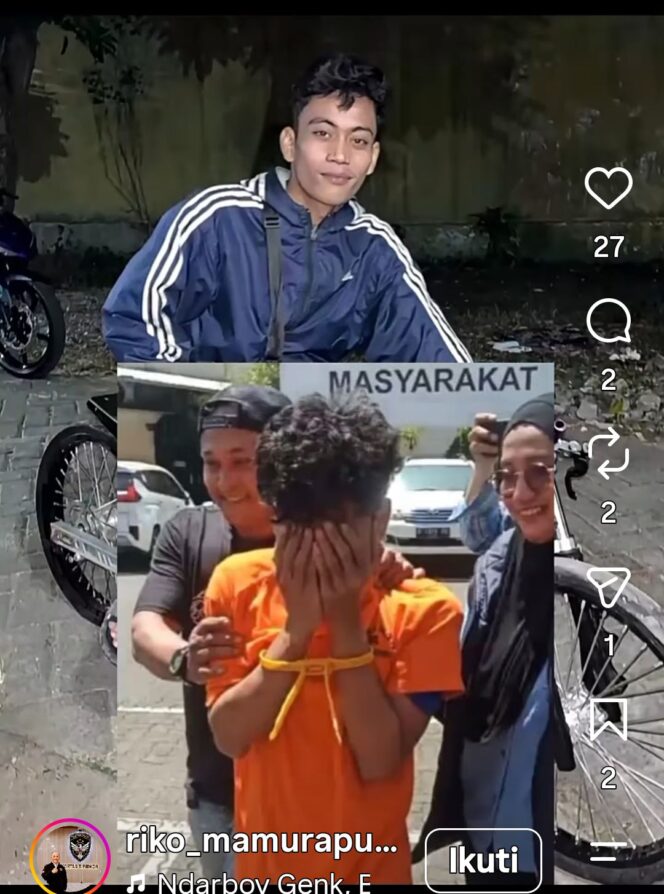 
					Polisi Semarang telang mengungkap kasus.pembunuhan Mozza setahun silam, pelaki Mahendra Anggara, warga Pati. Foto: instagram: riko_mamurapu
