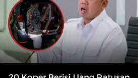 Beredar dugaan di medsos bahwa 20 koper berisi ruoiah dan valas yabg disita KPK disebut di medsos milik Mentri ATR/BTN Nusron Wahid. Foto: instagram@narasizonecom