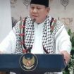 Presiden Probowo Subianto pekikan Free Palestine tiga kali, saat pidato peringatan 100 Tahun Pondok Mondern Darussalam Gontor, Sabtu 19 September 2026. Foto: instagram@pikirian-rakyat