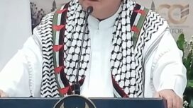 Presiden Probowo Subianto pekikan Free Palestine tiga kali, saat pidato peringatan 100 Tahun Pondok Mondern Darussalam Gontor, Sabtu 19 September 2026. Foto: instagram@pikirian-rakyat
