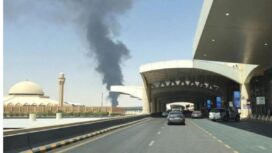 Rudal rudal kelompok pemberontak Houthi di Yaman Sekatan bombardir ibukota Riyadh sasar bandara dan fasilitas minyak Aramcon, Sabtu dinihari, 19 September 2026. Foto: ist