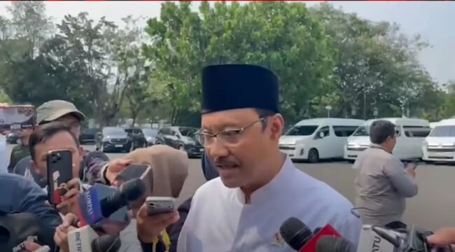 Menteri Sosial merangkap Sekjen PB NU, Saifullah Yusuf bantah aliran dana dari istana Rp480 miliar dari istana ke Nuktamar 35 NU di Jombang. Foto: instagram@inilah.com
