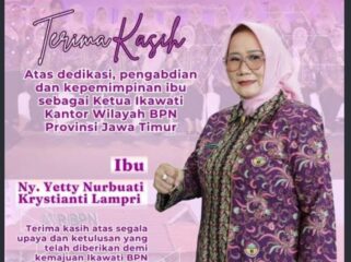 Kakantah ATR/ BTN Mojokerto, Christiyanty dikabarkan menghilang sejak Rabu 23 September 2026, saat kantornya digeledah oleh KPK. Foto: ist