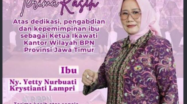 Kakantah ATR/ BTN Mojokerto, Christiyanty dikabarkan menghilang sejak Rabu 23 September 2026, saat kantornya digeledah oleh KPK. Foto: ist