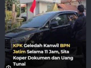 Menindaklanjuti OTT di kantor ZAtr/ BPN.Bogor, kemarin KPK geledah tiga lokasi, Kamis 24 September 2026. Foto: ist