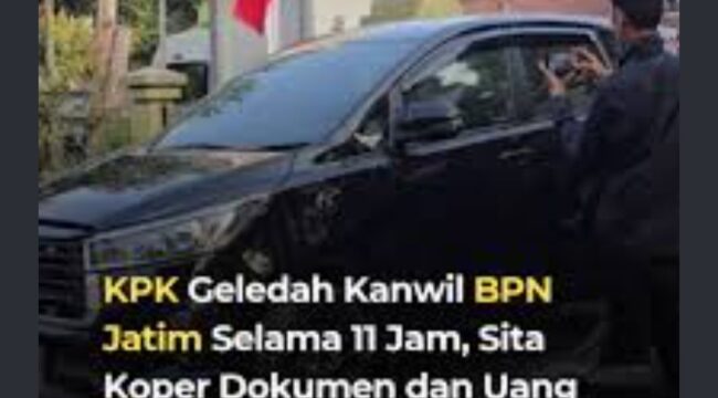 Menindaklanjuti OTT di kantor ZAtr/ BPN.Bogor, kemarin KPK geledah tiga lokasi, Kamis 24 September 2026. Foto: ist