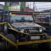 Ditemukan jasad pria berada di kursi setir mobil Jeep di area parkir. RS Muhammadiyah, Dau, Malang. Foto: ist