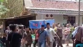 Jaaad korban kecelakaan tenggelamnya KM Virgo Transpor 8 di Perairan Kalimantan Selatan, dimakamkan di Diwek, Jombang, Selasa 29 September 2026. Foto: ist