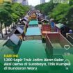 Ratusan sopir yang tergabung dalam GSJT ancam menginao di kantor gubernur dan Pertamina Surabaya bila tidak ada solusi pengahapusan barcode antrean solar. Foto: ist