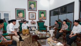 Kapolres Jombang, AKBP Yanto Mulyanto saat ditemui para pengasuh Ponpes Tebuireng