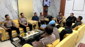 Kapolres Jombang bersama rombongan saat bersilahturahmi dengan Ketua PN Jombang
