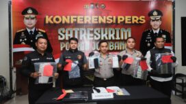 Saat konferensi pers hasil Operasi Sikat Semeru 2026 Polres Jombang