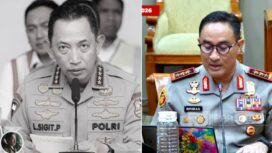 (Kiri) Jenderal Listyo Sigit Prabowo diberhentikan sebagai Kapolri, Presiden Prabowo ajukan pengganti Komjen Suyudi, saat ini mrnjabat sebagai Kepala BNN. Foto: ist