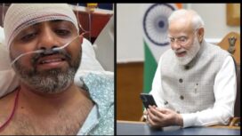 PM India, Narendra Modi melakukan video call dengan Kapten Pilot FlyDubai, Smit Machchhar, Jumat 2 Oktober 2026. Foto: ist