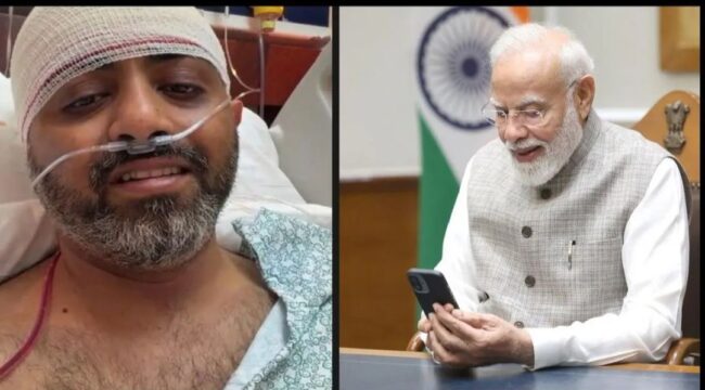 PM India, Narendra Modi melakukan video call dengan Kapten Pilot FlyDubai, Smit Machchhar, Jumat 2 Oktober 2026. Foto: ist