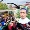 Warga Palenggaan, Pamekasan, Madura di bawah komando koordinator lapangan, Khairul Kalam, telah berhasil hancurkan bangunan calon gerai Indomart, Rabu 7 Oktobet 2026. Foto: instagram@kabar.madursa